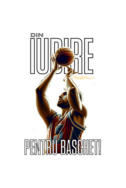 StoryGift Romania Sticker Autocolant 70CM Adeziv jucator de baschet din pasiu...