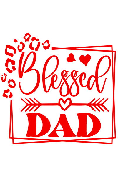 StoryGift Romania Sticker Exterior cu inimioare pentru un tata binecuvantat -...