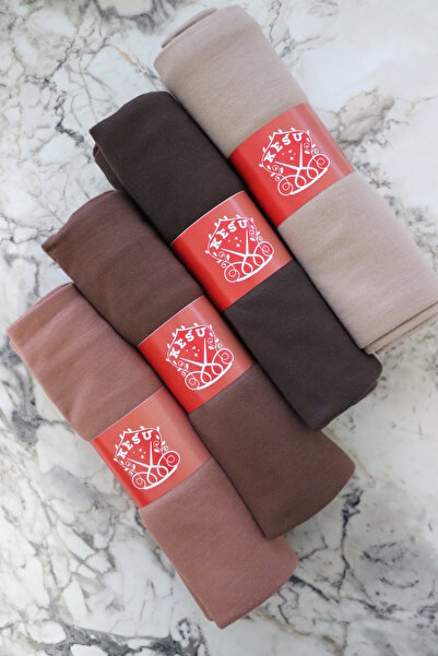 Kesu Σετ 4 χτενισμένων βαμβακερών σαλιών