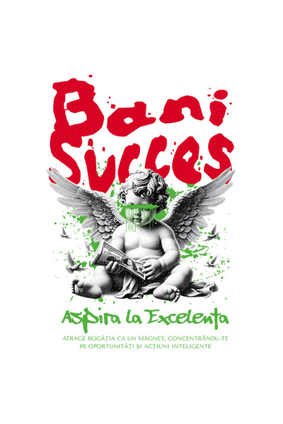 StoryGift Romania Sticker Adeziv 90CM Inger, Bani, Succes - Aspira la Excelen...