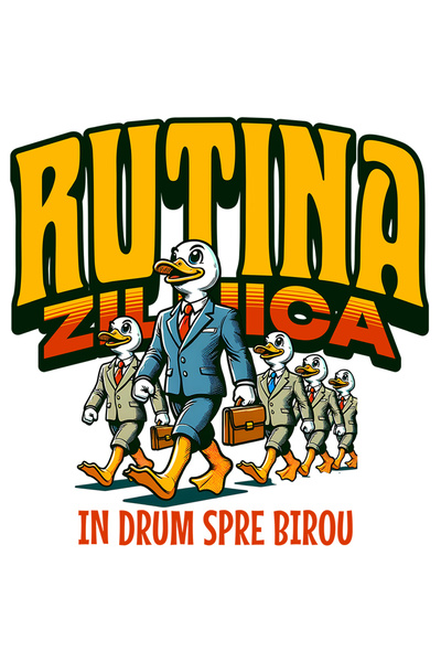 StoryGift Romania Sticker Adeziv 90CM Adeziv rutina zilnica in drum spre biro...