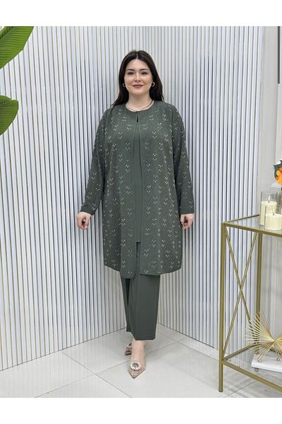 GK Σετ τουνίκ Plus Size με πέτρα πρέσας