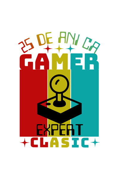 StoryGift Romania Sticker Autocolant 70CM Adeziv 25 de ani ca gamer, expert c...