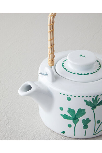 English Home Mintopia Porcelain Teapot 850 ml White - Green