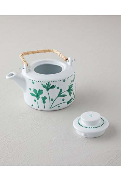 English Home Mintopia Porcelain Teapot 850 ml White - Green
