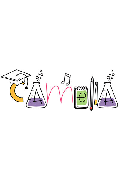 StoryGift Romania Sticker Autocolant 70CM Cu Numele Camelia, Scoala, Chimie, Materii, Algebra, Geometrie cu Marg