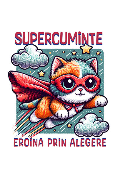 StoryGift Romania Sticker Adeziv 90CM Super Cuminte,SuperErou, Eroina Prin Al...