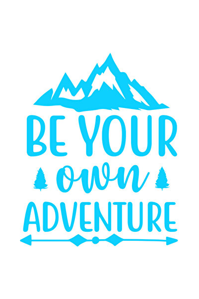 StoryGift Romania Sticker Autocolant 30CM Exterior cu ilustratie afisand munti si mesajul "Be your own adventure