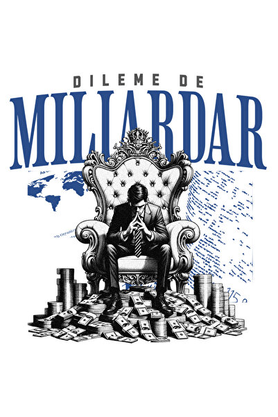 StoryGift Romania Sticker Eticheta 40CM Adeziv om suparat pe tron dileme de miliardar bani cu Margini Albe, PVC