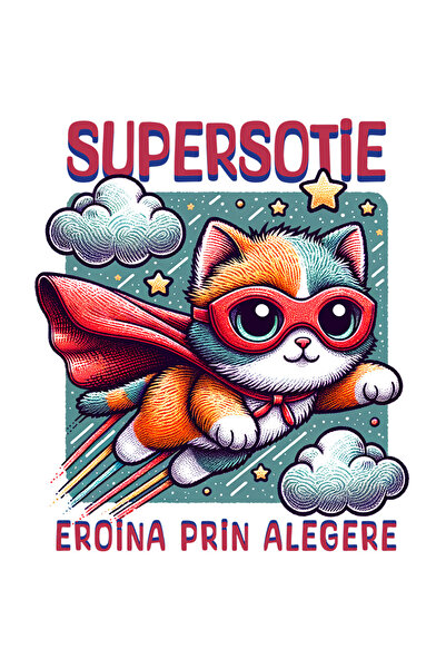 StoryGift Romania Sticker Autocolant 70CM Super Sotie,SuperErou, Eroina Prin ...