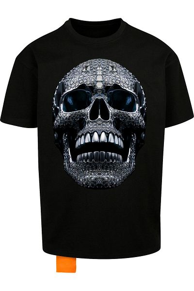 Forgotten Faces Herren Diamond Skull Oversize Tee