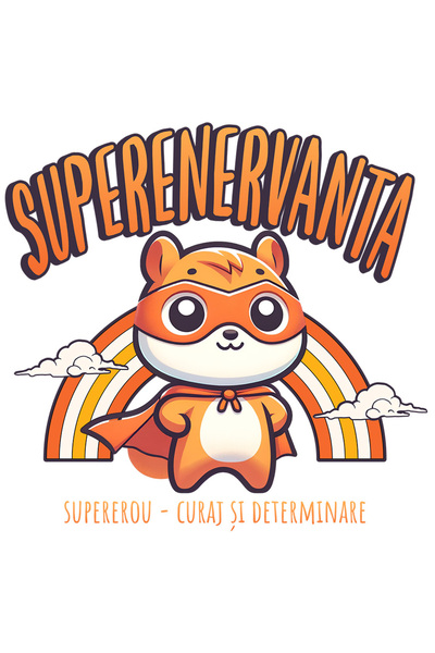 StoryGift Romania Sticker Autocolant 70CM Super Enervanta SuperErou, Curaj si...
