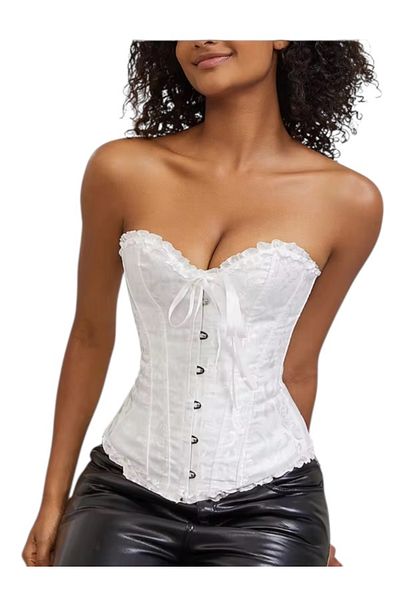 zeypay Victorian Vintage Corset Adjusted Pattern First-Class Quality Corset Bustier Gothic Corset