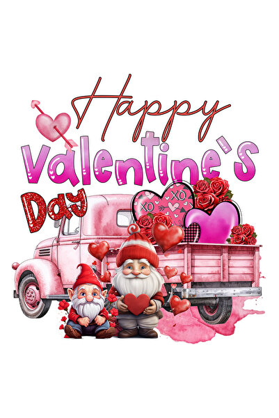 StoryGift Romania Sticker Adeziv 90CM cu 2 pitici si o masina incarcata cu in...