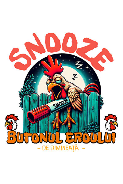 StoryGift Romania Sticker Eticheta 40CM Adeziv Snooze Butonul eroului de dimi...