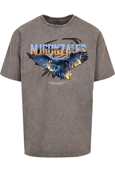 MJ Gonzales Herren Eagle V.2 Acid Washed Heavy Oversize Tee