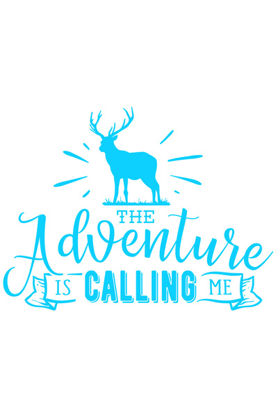 StoryGift Romania Sticker Adeziv 90CM Exterior cu un cerb si mesajul "Aventur...