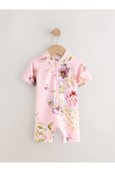 Next Baby Girl's Sunsafe Swimsuit with Sun Protection Various Patterns