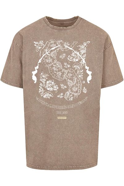 MJ Gonzales Damen Ladies Paisley X Acid Washed Heavy Oversize Tee