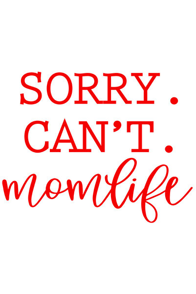 StoryGift Romania Sticker Eticheta 40CM Exterior cu mesajul "Sorry. Can't. mo...