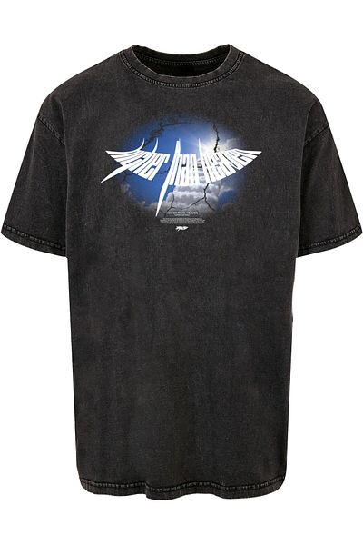 MJ Gonzales Herren Higher Than Heaven V.4 Acid Washed Heavy Oversize Tee