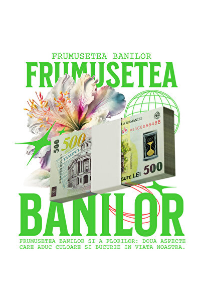 StoryGift Romania Sticker Autocolant 70CM Frumusetea Banilor si a Florilor - ...