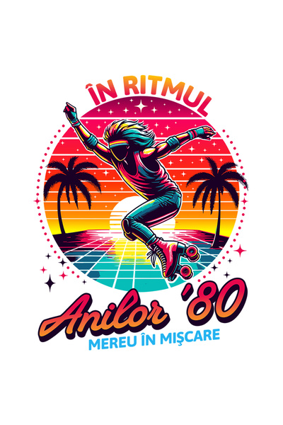 StoryGift Romania Sticker Adeziv Femeie Pe Role In Ritmul Anilor 80 Distracti...