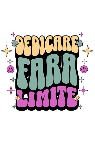 StoryGift Romania Sticker Autocolant 70CM Dedicare Fara Limite cu Margini Albe, PVC Vinyl 70 cm