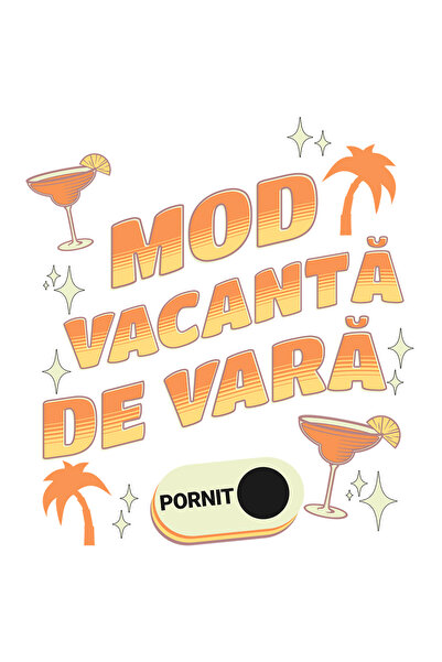 StoryGift Romania Sticker Autocolant 70CM Adeziv Mod vacanta de vara_ pornit ...