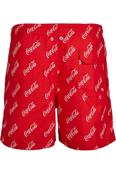 Merchcode Herren – Badeshorts mit Coca-Cola-Logo und Aop-Muster