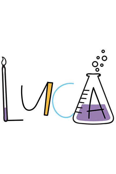 StoryGift Romania Sticker Autocolant 70CM Cu Numele Luca, si Mesaj Amuzant, C...