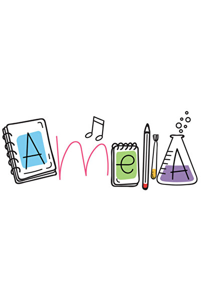 StoryGift Romania Sticker Adeziv 90CM Cu Numele Amelia, Scoala, Chimie, Materii, Algebra, Geometrie cu Margini A