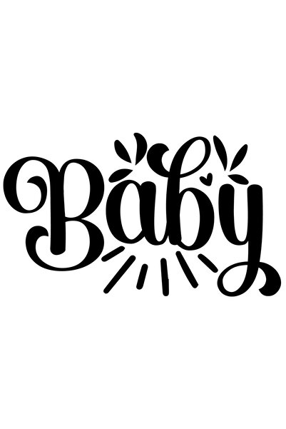 StoryGift Romania Sticker Autocolant 30CM Exterior pentru un bebelus iubit - afectiune familie grija , Vinyl Neg