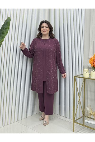 GK Σετ τουνίκ Plus Size με πέτρα πρέσας