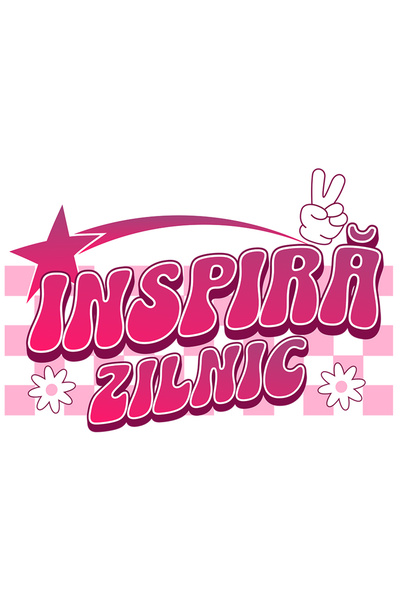 StoryGift Romania Sticker Eticheta 40CM Adeziv Inspira zilnic fii exemplu dez...