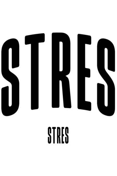 StoryGift Romania Sticker Autocolant 70CM Cuvantul Stres, Motivational, Self Help, Intelegere de Sine, Apreciere