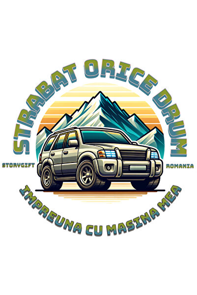 StoryGift Romania Sticker Eticheta 50CM Adeziv strabat orice drum cu masina m...