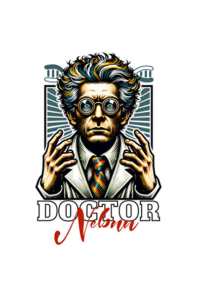 StoryGift Romania Sticker Eticheta 40CM Adeziv doctor nebuna, geniu inteligen...