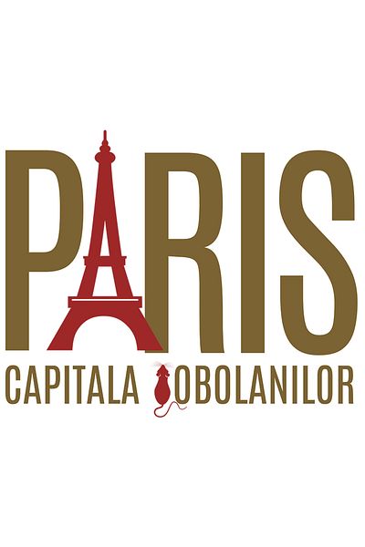 StoryGift Romania Sticker Autocolant 70CM Adeziv Turnul Eiffel Paris Oras Text Capitala Sobolanilor cu Margini A