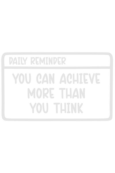StoryGift Romania Sticker Eticheta 40CM Exterior cu mesaj motivational din care reiese ca poti realiza mai mult