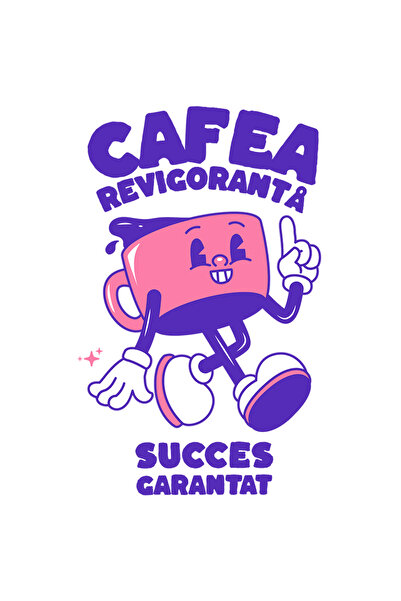 StoryGift Romania Sticker Adeziv Cafea Racoritoare, Succes Garantat Energie C...