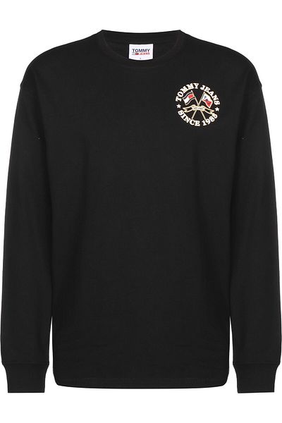 Tommy Hilfiger Herren Tommy Jeans Clsc Modern Prep Logo Longsleeve