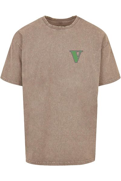 Merchcode Herren Grand Start Acid Washed Heavy Oversize Tee