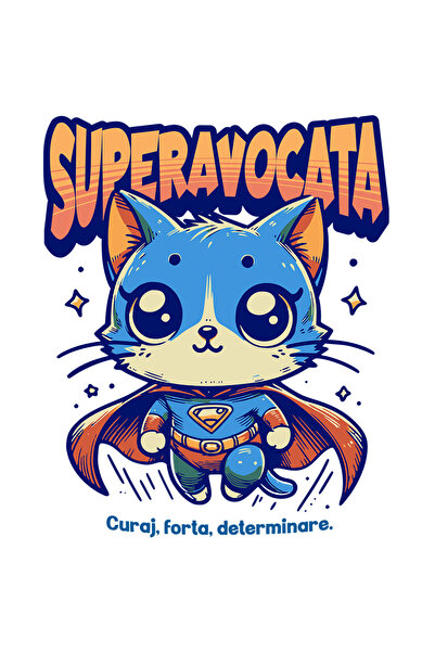 StoryGift Romania Sticker Autocolant 70CM Super Avocata, SuperErou, Pisica Zb...