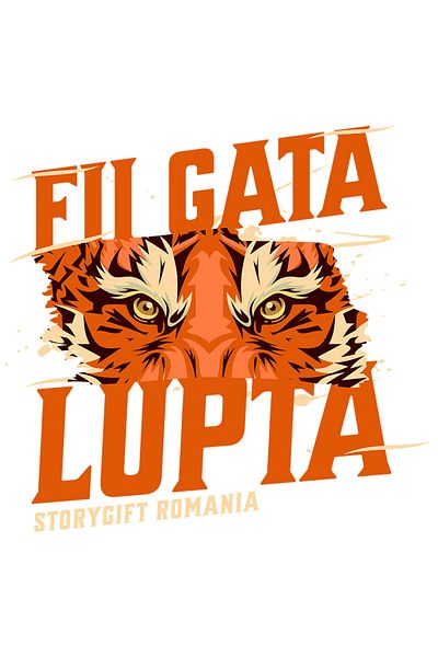 StoryGift Romania Sticker Adhesive 90CM Tiger Eyes Adhesive, Be Ready to Fight, Dangerous Warrior Animal with Ma