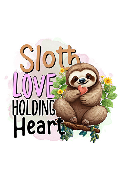 StoryGift Romania Sticker Autocolant 70CM cu animalul sloth/lenes cu mesajul ...