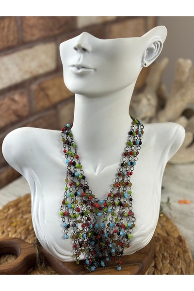 SEDEF TAKI Zincir boncuk kolye