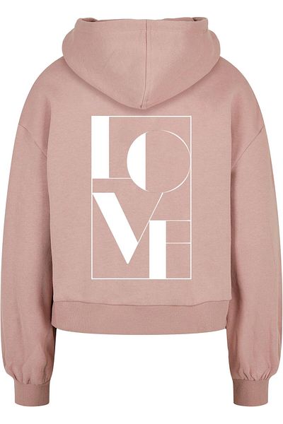 Merchcode Damen Ladies Love Oversized Hoody