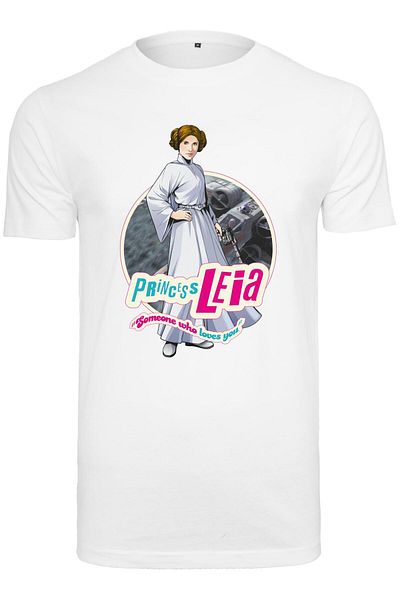 Merchcode Herren Star Wars Leia Logo Tee