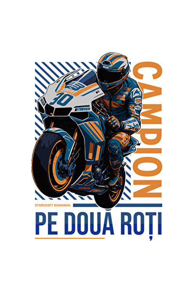 StoryGift Romania Sticker Autocolant 70CM Adeziv om pe motor campion pe doua ...